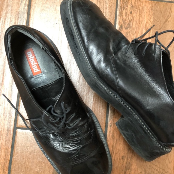 Kenneth Cole Unlisted black leather lug sole Oxford dress shoes men’s size 12 main image 9